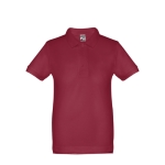 Polos para publicidade infantis em algodão 195 g/m2 THC Adam Kids cor bordeaux