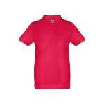 Polos para publicidade infantis em algodão 195 g/m2 THC Adam Kids cor vermelho primeira vista