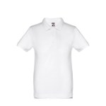 Polos para publicidade infantis em algodão 195 g/m2 THC Adam Kids cor branco