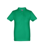 Polos para publicidade infantis em algodão 195 g/m2 THC Adam Kids cor verde