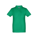 Polos para publicidade infantis em algodão 195 g/m2 THC Adam Kids cor verde primeira vista