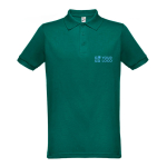 Polos com logo a cor total em algodão e poliester 200 g/m2 THC Berlin vista principal