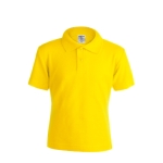 Polo promocional para crianças em algodão 180 g/m2 Keya cor amarelo