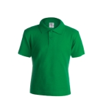 Polo promocional para crianças em algodão 180 g/m2 Keya cor verde