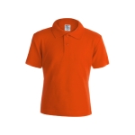 Polo promocional para crianças em algodão 180 g/m2 Keya cor cor-de-laranja primeira vista