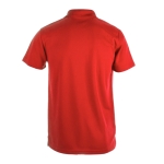 Polo personalizado técnico de poliester transpirável MKT cor vermelho