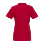 Polo de mulher em algodão orgânico e poliester 220 g/m2 Elevate NXT cor vermelho