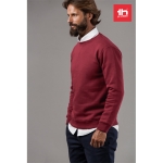 Sweatshirt de várias cores em poliester e algodão 300 g/m2 THC Delta cor bordeaux