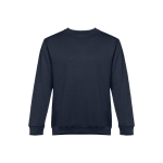 Sweatshirt de várias cores em poliester e algodão 300 g/m2 THC Delta cor azul-marinho primeira vista