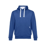 Hoodies com bolso marsupial algodão e poliester 320 g/m2 THC Moscow cor azul real primeira vista