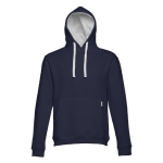 Hoodies com bolso marsupial algodão e poliester 320 g/m2 THC Moscow cor azul-marinho quarta vista