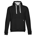 Hoodies com bolso marsupial algodão e poliester 320 g/m2 THC Moscow cor preto/cinzento