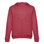 Sweatshirt personalizada em algodão e poliester 320 g/m2 THC Amsterdam cor vermelho mesclado