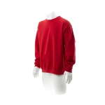 Sweatshirt barata em algodão e poliester 280 g/m2 Keya cor vermelho terceira vista