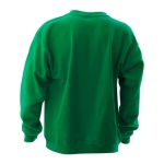 Sweatshirt barata em algodão e poliester 280 g/m2 Keya cor verde