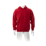 Sweatshirts em algodão e poliester com capuz 280 g/m2 Keya cor vermelho segunda vista