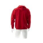 Sweatshirts em algodão e poliester com capuz 280 g/m2 Keya cor vermelho quarta vista