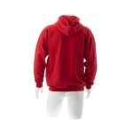 Sweatshirts baratas em algodão e poliester 280 g/m2 Keya cor vermelho quarta vista