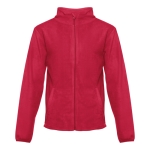 Casaco polar em poliester personalizável 260 g/m2 THC Helsinki cor vermelho