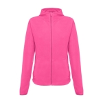 Casaco polar cintado para mulher em poliester 260 g/m2 THC Helsinki cor cor-de-rosa