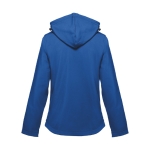 Casacos softshell poliester para mulher com capuz 280 g/m2 THC Zagreb cor azul segunda vista