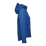 Casacos softshell poliester para mulher com capuz 280 g/m2 THC Zagreb cor azul terceira vista