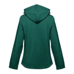 Casacos softshell poliester para mulher com capuz 280 g/m2 THC Zagreb cor verde-escuro