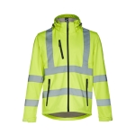 Casaco de visibilidade com capuz em poliester 320 g/m2 THC Zagreb Work cor amarelo fluorescente primeira vista