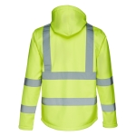 Casaco de visibilidade com capuz em poliester 320 g/m2 THC Zagreb Work cor amarelo fluorescente