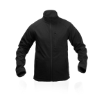 Casacos softshell e com elastano com logotipo 300 g/m2 MKT Molter cor preto primeira vista