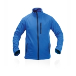 Casacos softshell e com elastano com logotipo 300 g/m2 MKT Molter cor azul primeira vista