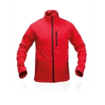 Casacos softshell e com elastano com logotipo 300 g/m2 MKT Molter cor vermelho primeira vista