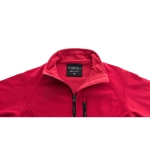 Casacos softshell e com elastano com logotipo 300 g/m2 MKT Molter cor vermelho quinta vista