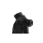 Parkas personalizáveis e impermeáveis com ripstop MKT Zylka cor preto sétima vista