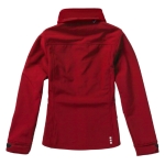 Casaco softshell poliester para mulher com capuz 300 g/m2 Elevate Life cor vermelho