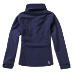 Casaco softshell poliester para mulher com capuz 300 g/m2 Elevate Life cor azul-marinho