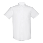 Camisas promocionais em algodão e poliester 130 g/m2 THC London WH cor branco