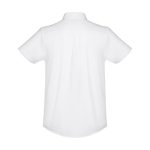 Camisas promocionais em algodão e poliester 130 g/m2 THC London WH cor branco segunda vista