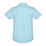 Camisas promocionais em algodão e poliester 130 g/m2 THC London WH cor azul-claro