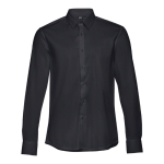 Camisas personalizadas de corte ajustado para homem 115 g/m2 THC Paris cor preto