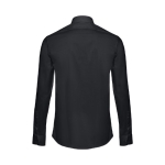 Camisas personalizadas de corte ajustado para homem 115 g/m2 THC Paris cor preto segunda vista