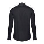 Camisas personalizadas de corte ajustado para homem 115 g/m2 THC Paris cor preto