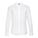 Camisas personalizadas de corte ajustado para homem 115 g/m2 THC Paris cor branco