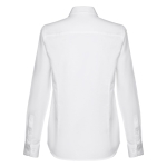 Camisa cintada em algodão e poliester para mulher 130 g/m2 THC Tokyo cor branco