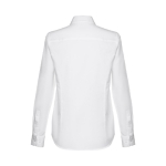 Camisa cintada em algodão e poliester para mulher 130 g/m2 THC Tokyo cor branco segunda vista