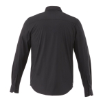 Camisas em tecido elástico popelina para homem 118 g/m2 Elevate Life cor preto