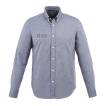 Camisa personalizada Oxford, algodão, para homem 142 g/m2 Elevate Life vista principal