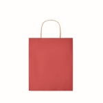 Saco de papel pequeno colorido para oferta 90 g/m2 Retail Colors Small cor vermelho terceira vista