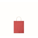 Saco de papel pequeno colorido para oferta 90 g/m2 Retail Colors Small cor vermelho sexta vista