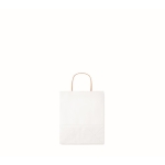 Saco de papel pequeno colorido para oferta 90 g/m2 Retail Colors Small cor branco quinta vista